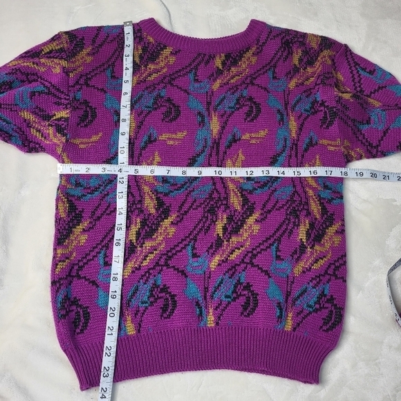 Jaclyn Smith Sweater. Colorful 80s / 90s. - Picture 5 of 7